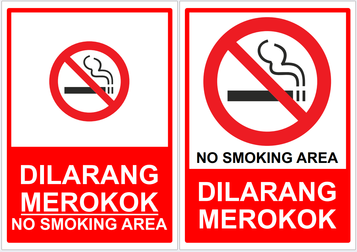 Rambu Sign Dilarang Merokok